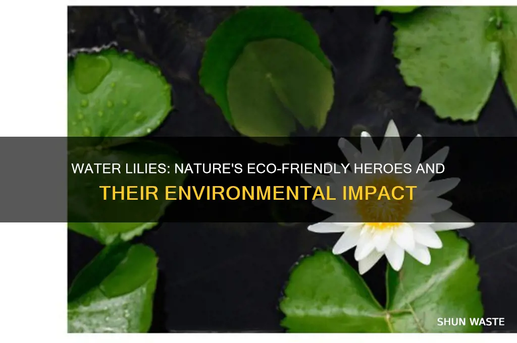 how do water lilies help the environment
