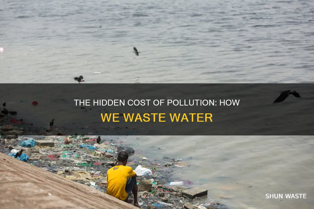 how do we waste water through pollution