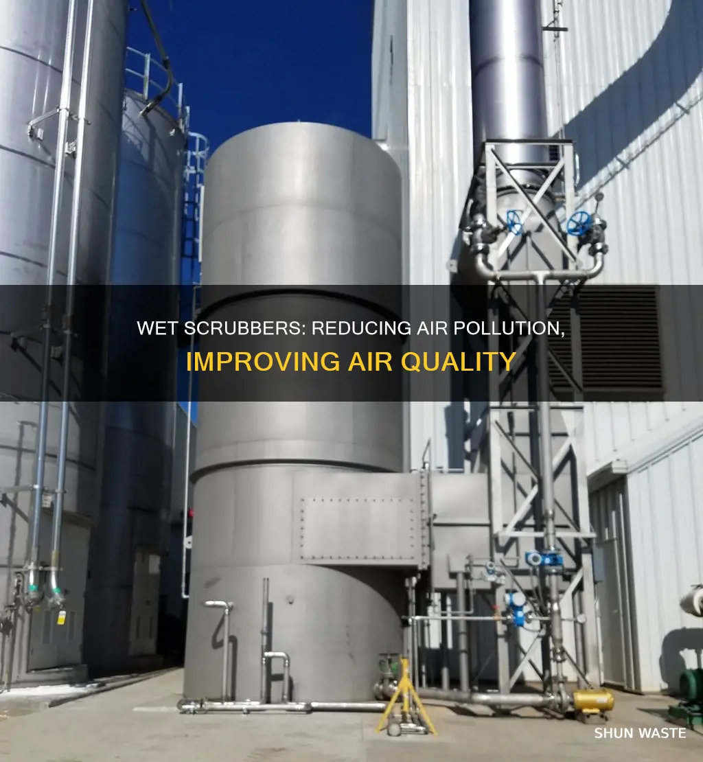 how do wet scrubbers reduce air pollution