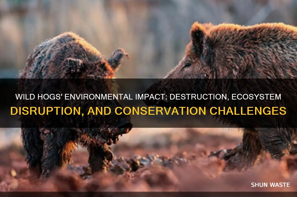 how do wild hogs affect the environment