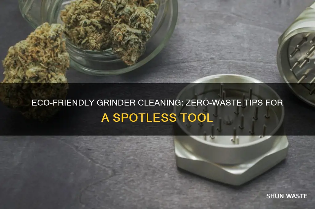 how do you clean a grinder without waste