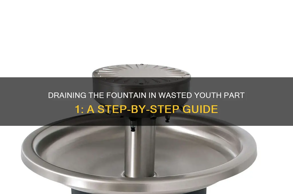 how do you drain the fountain in wasted youth part1