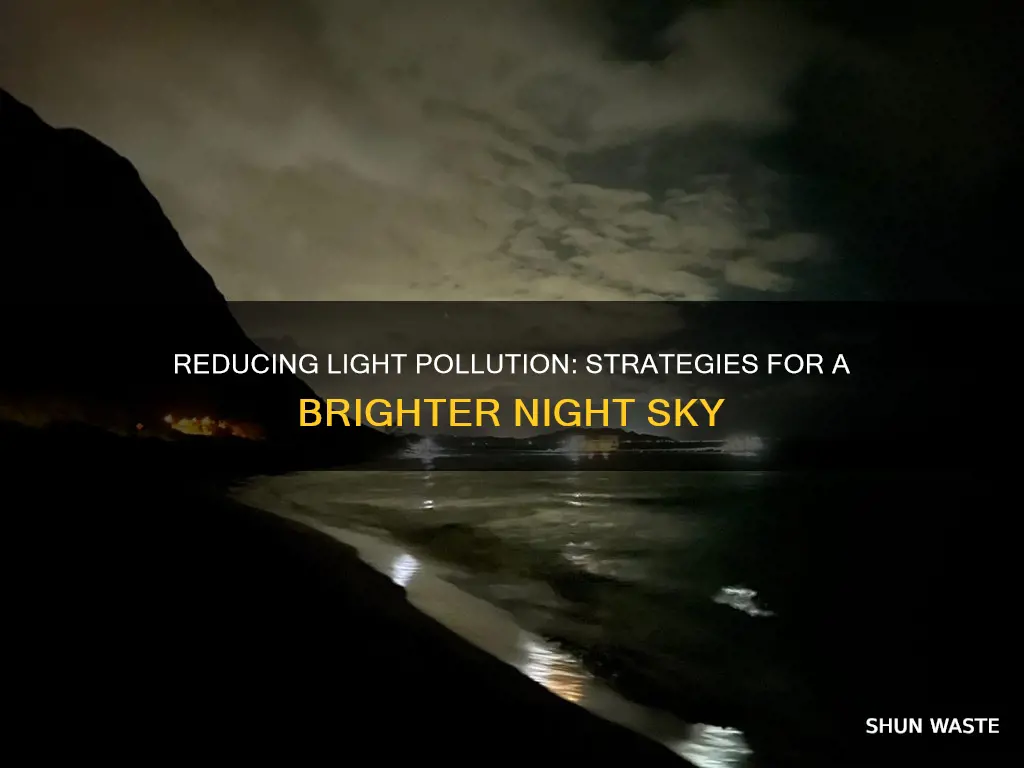 how do you get rid of light pollution