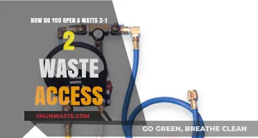 Easy Steps to Open a Watts 3-1/2 Waste Access Valve