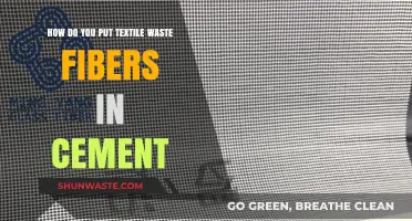 Innovative Cement Reinforcement: Integrating Textile Waste Fibers for Sustainability