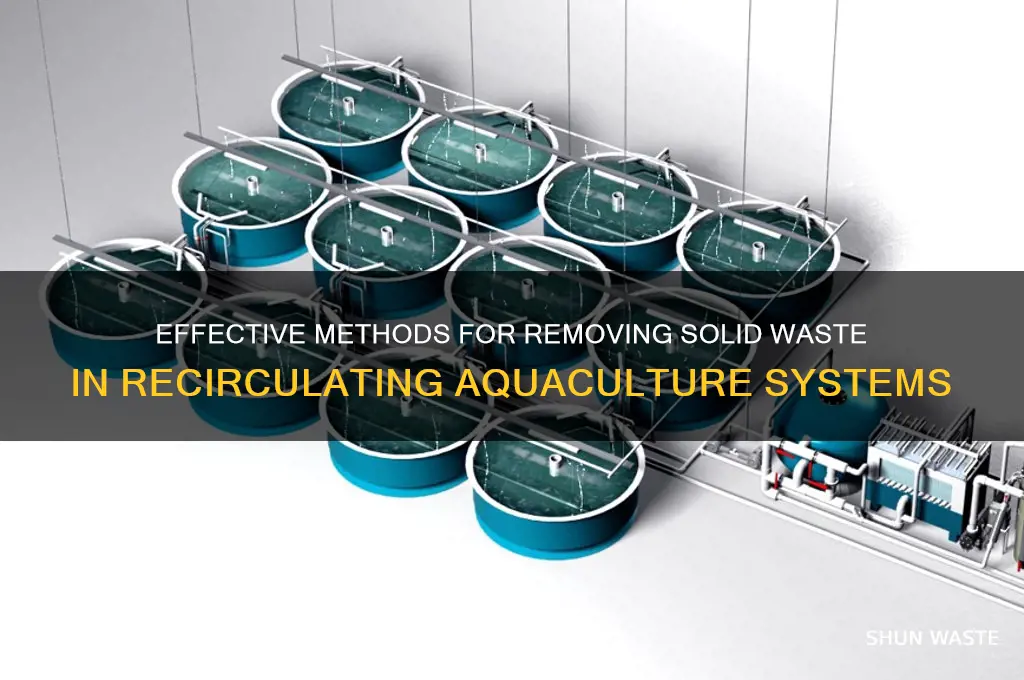 how do you remove solid waste from an ras