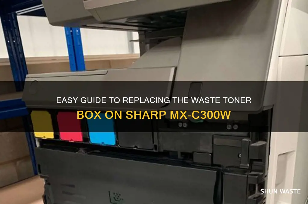 how do you replace waste toner box on sharp mx-c300w