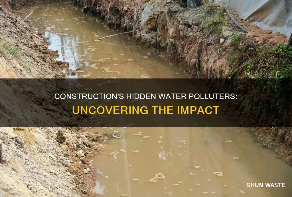 how doe consturcrtin pollute water