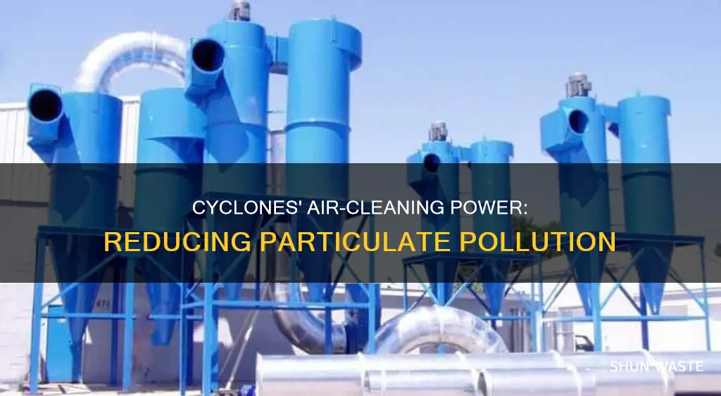 how does a cyclone reduce particulate pollution