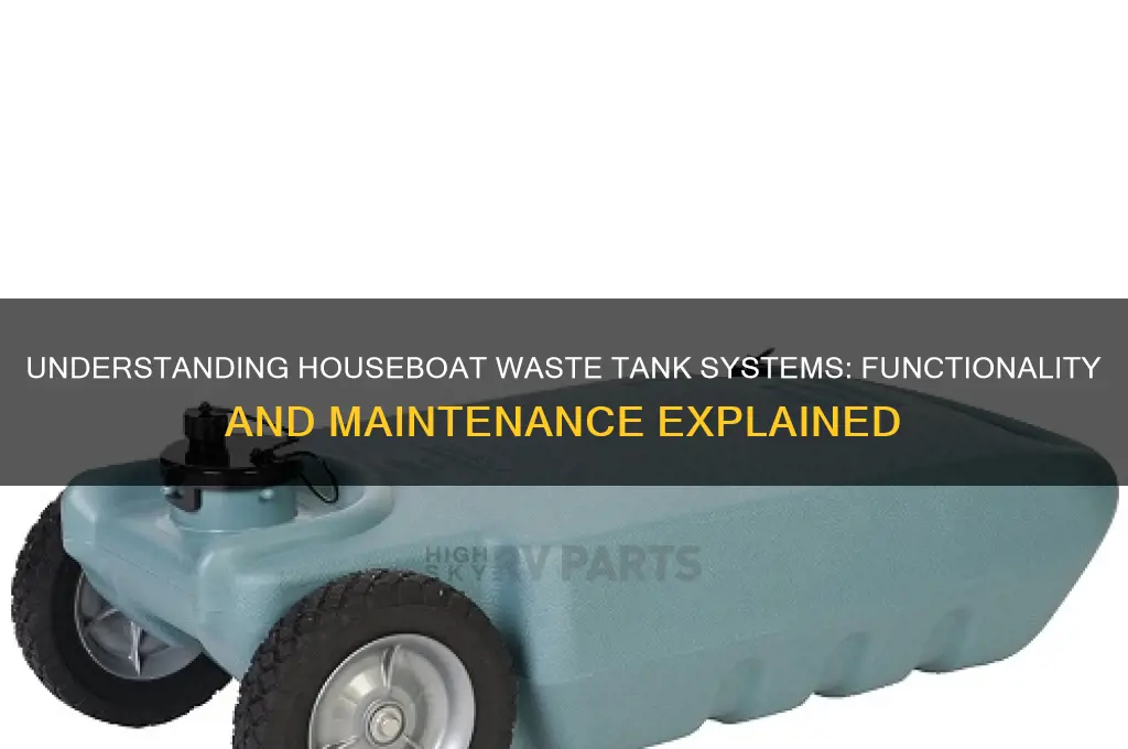 how does a houseboat waste tank work