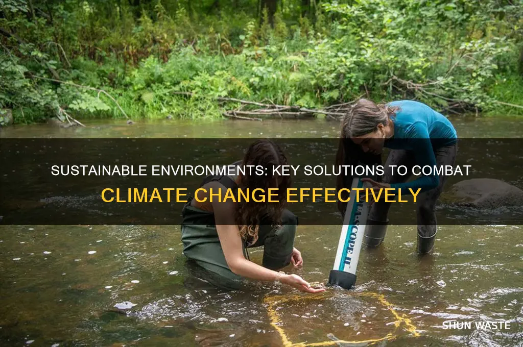 how does a sustainable environment help with climate change