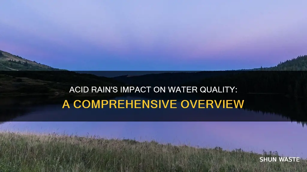 how does acid rain affect water pollution