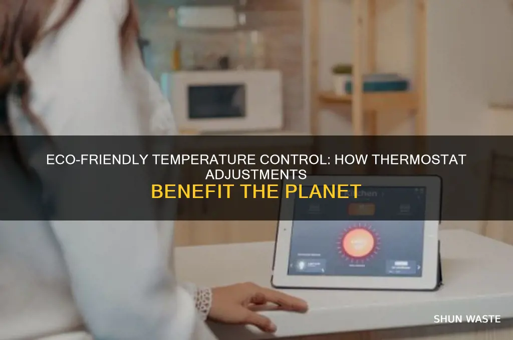 how does adjusting your thermostat help the environment