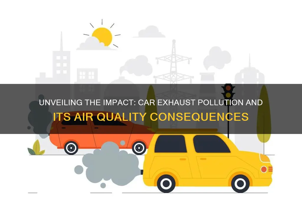 how does air get pollution from car exhaust cause