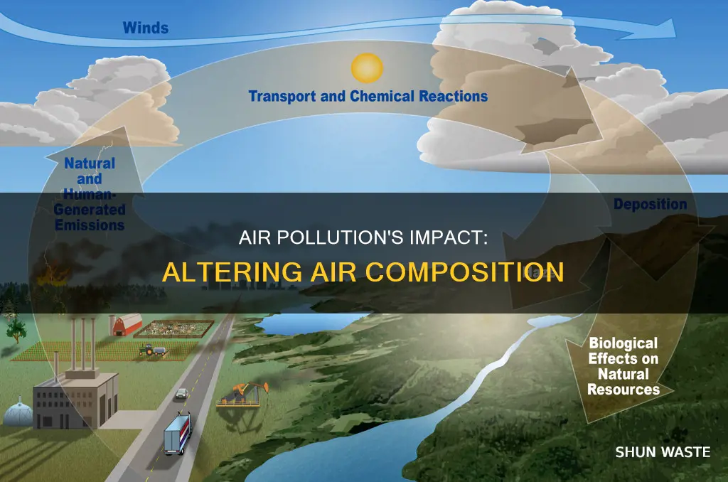 how does air pollution affect air composition