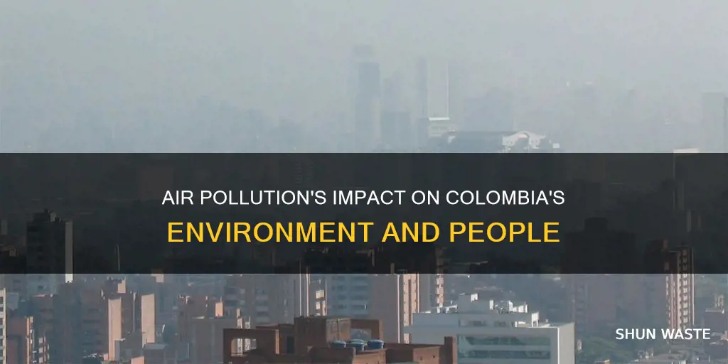 how does air pollution affect colombia