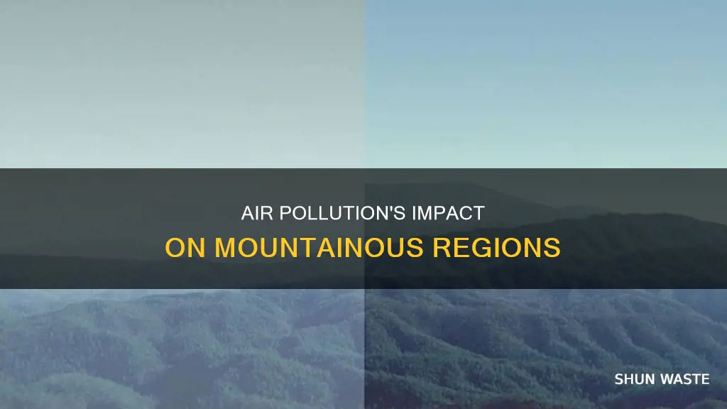 how does air pollution affect mountains