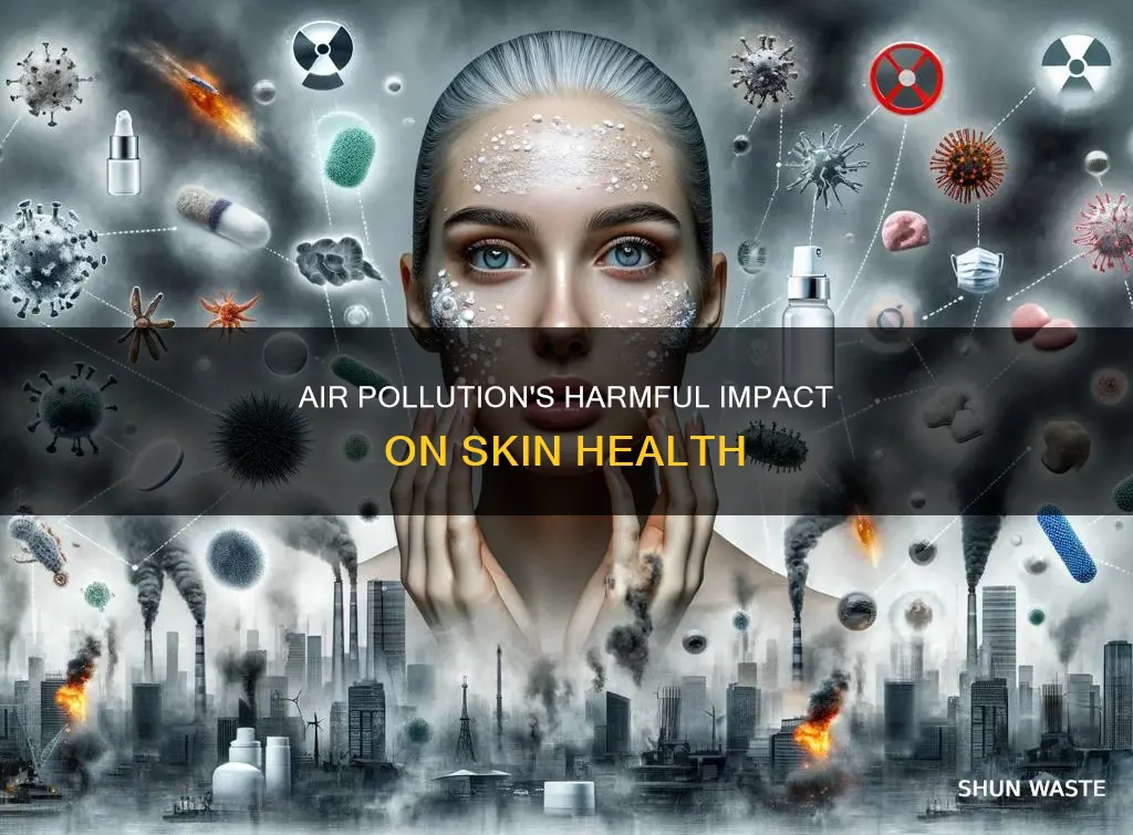 how does air pollution affect skin