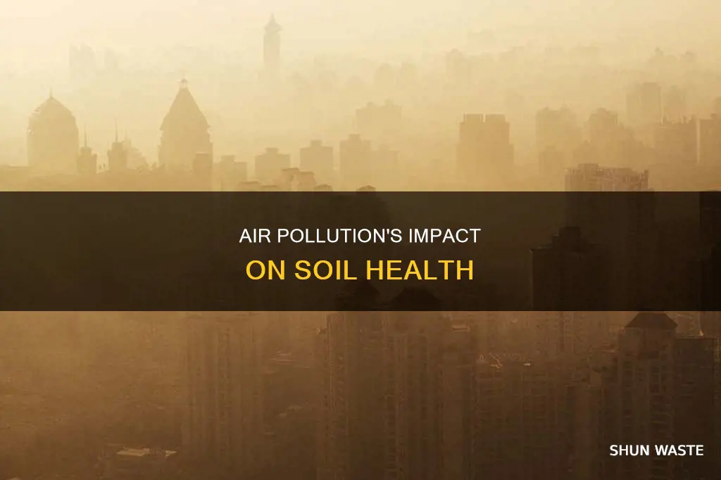 how does air pollution affect soil