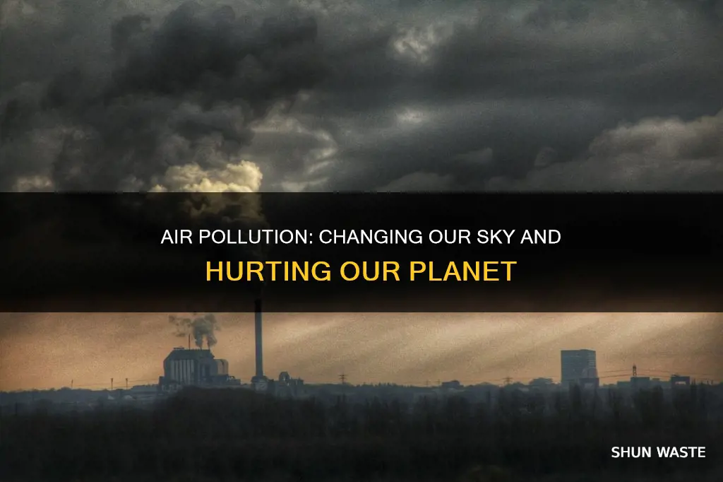 how does air pollution affect the sky