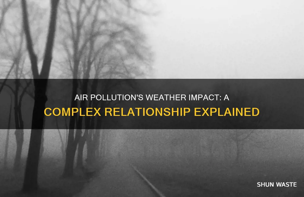 how does air pollution affect the weather