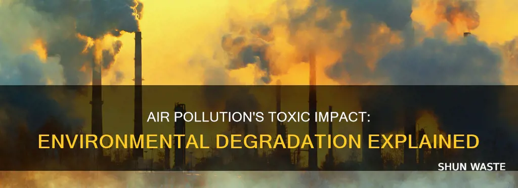 how does air pollution cause environmental degradation