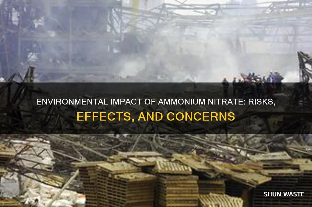how does ammonium nitrate affect the environment