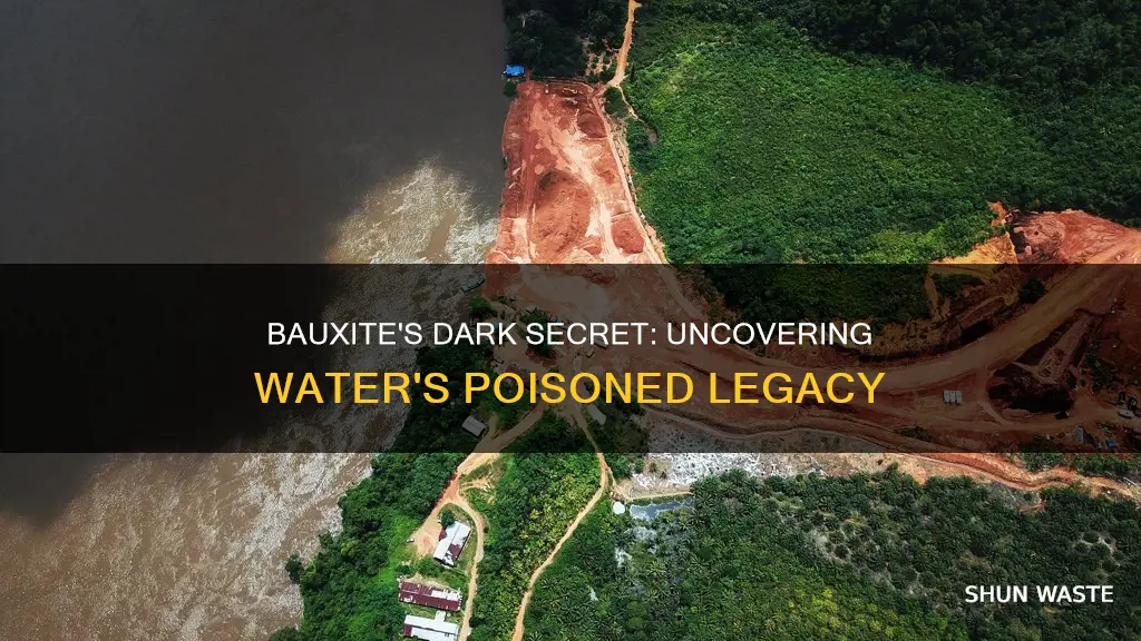 how does bauxite mining cause water pollution