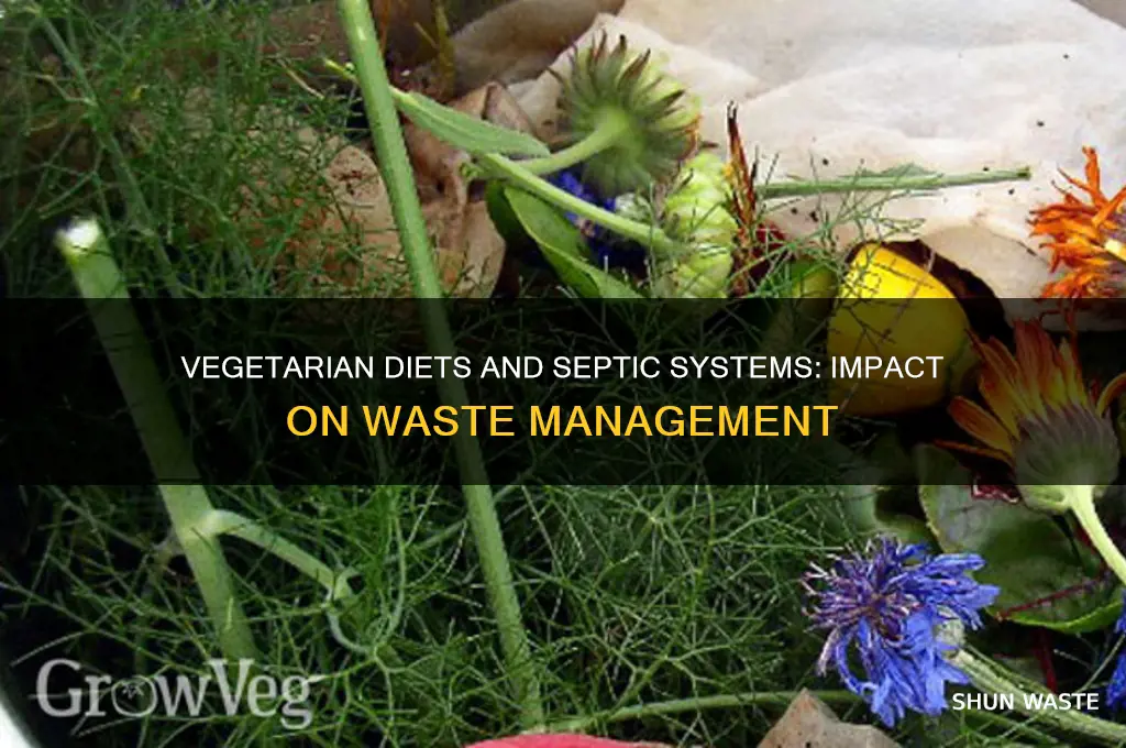how does being a vegetarian affect waste into septic systems