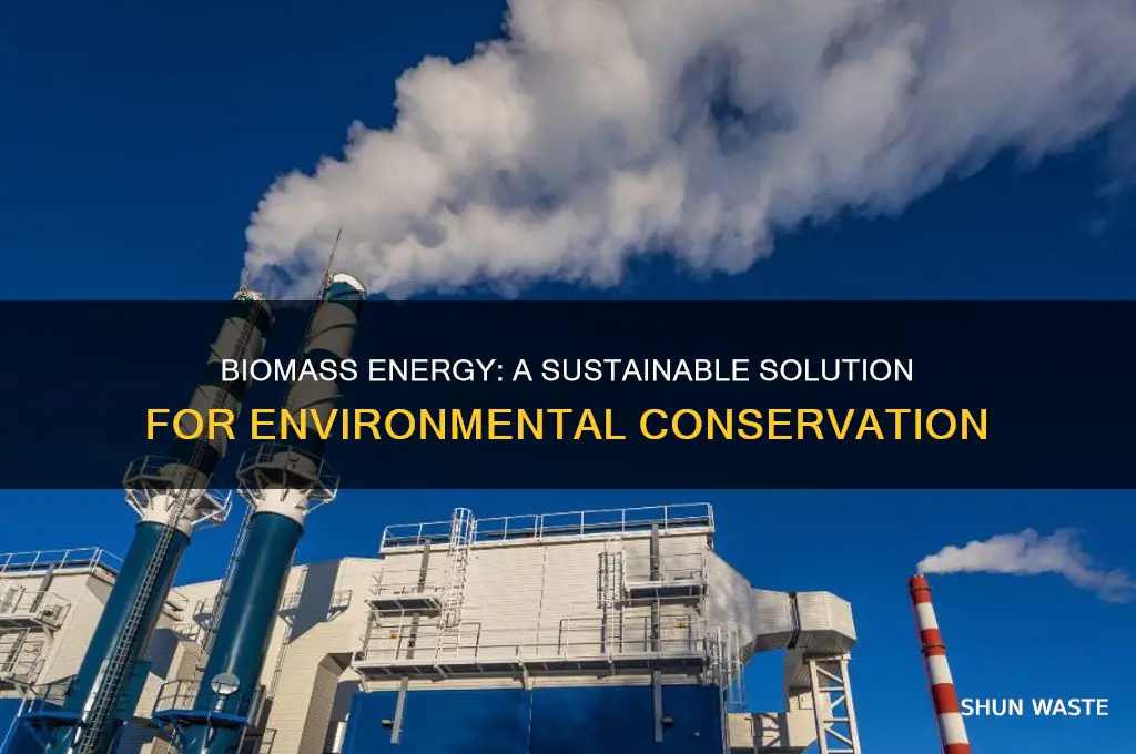 how does biomass energy help the environment
