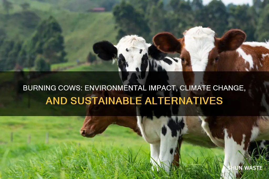 how does burning cows affect the environment