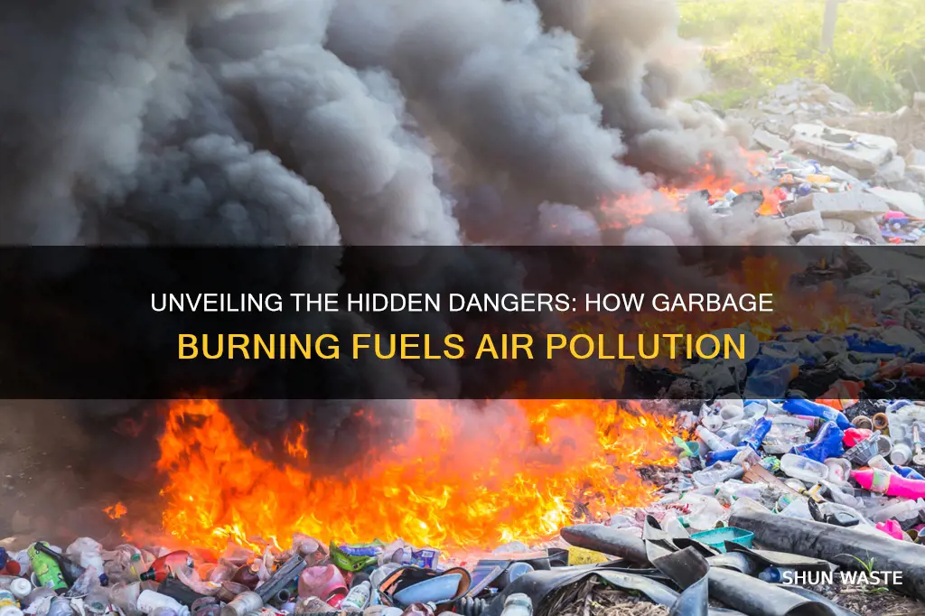 how does burning garbage cause air pollution