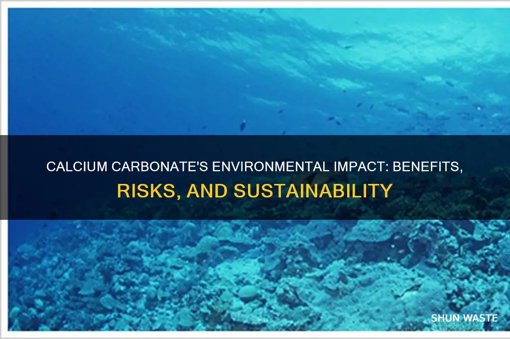 how does calcium carbonate affect the environment