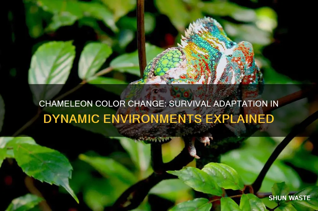 how does changing colour help chameleons adapt to their environment
