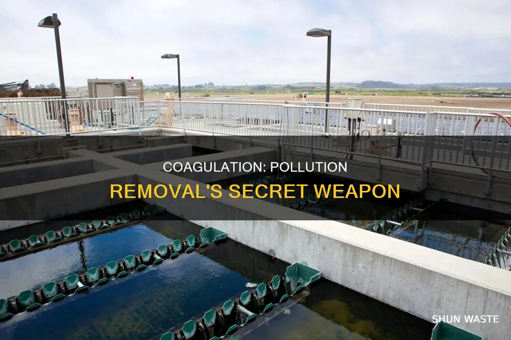 how does coagulation work for pollution remova