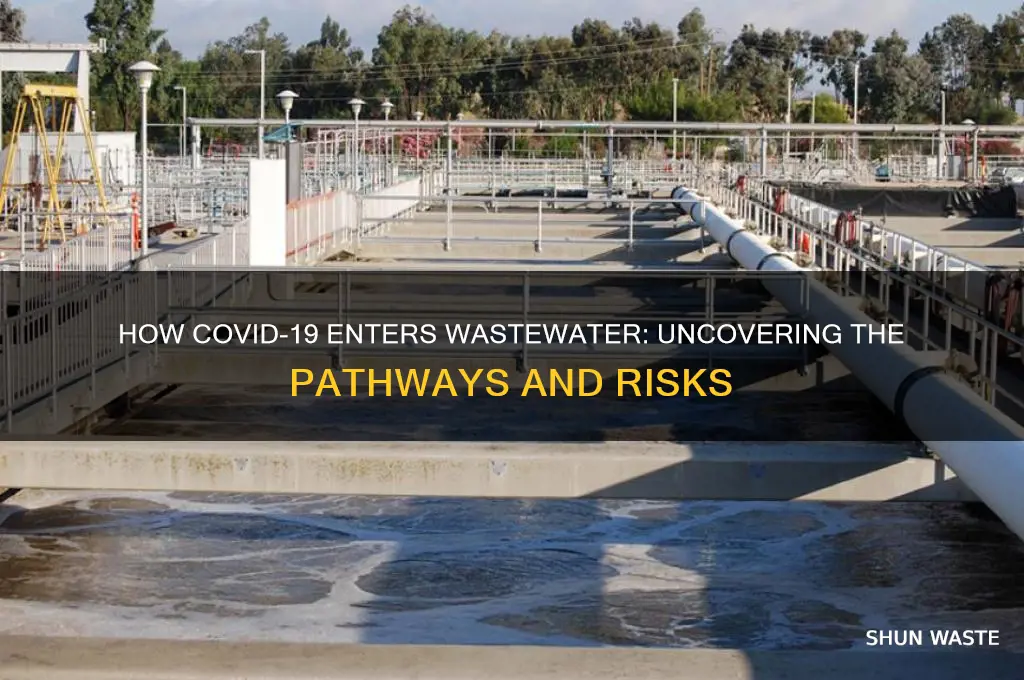 how does covid get in waste water