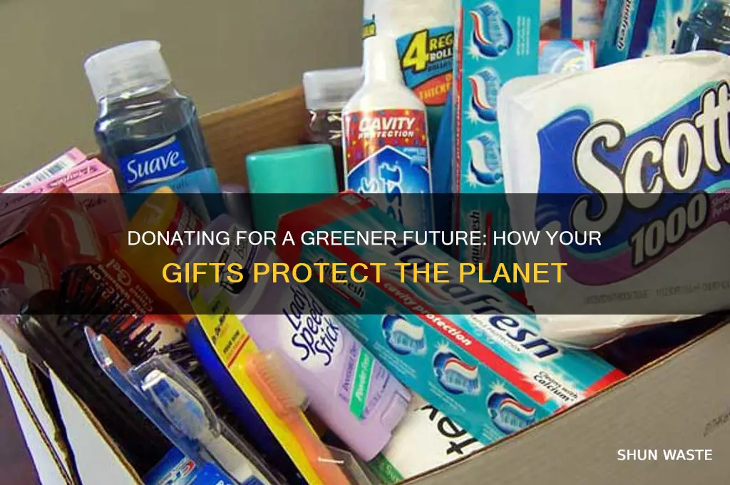 how does donating help the environment