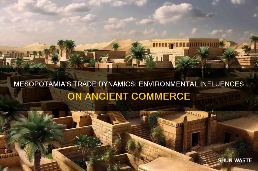 how does environment impact trade in mesopotamia