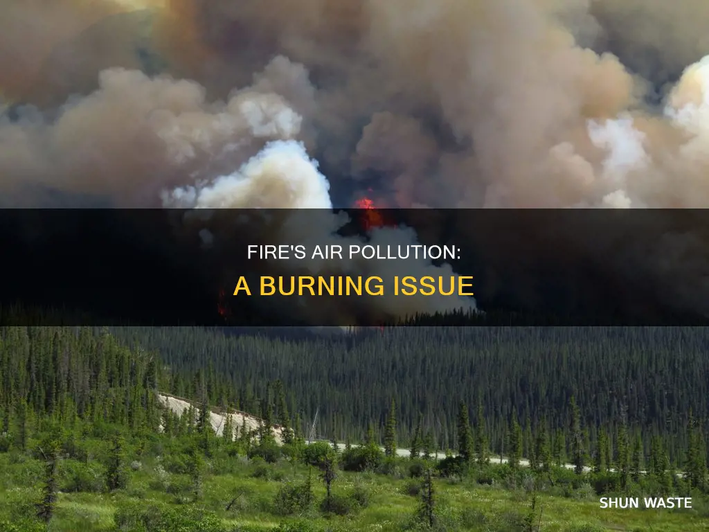 how does fire pollute the air