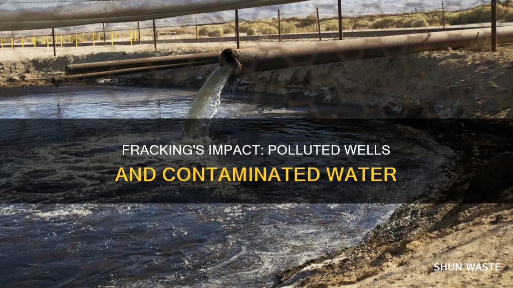 how does fracking pollute wells