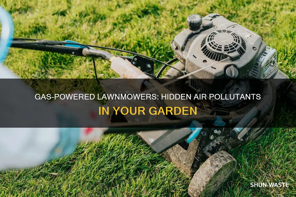 how does gas lawn equipment cause air pollution