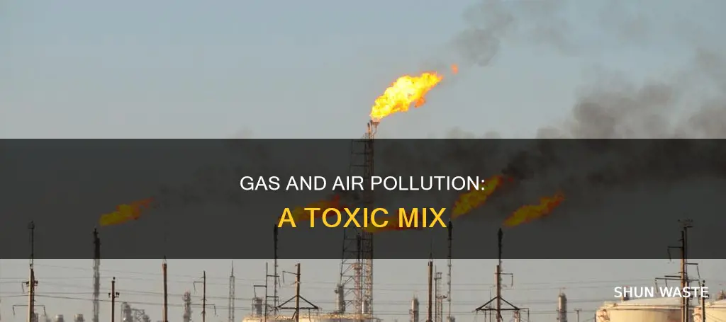 how does gas pollute the air