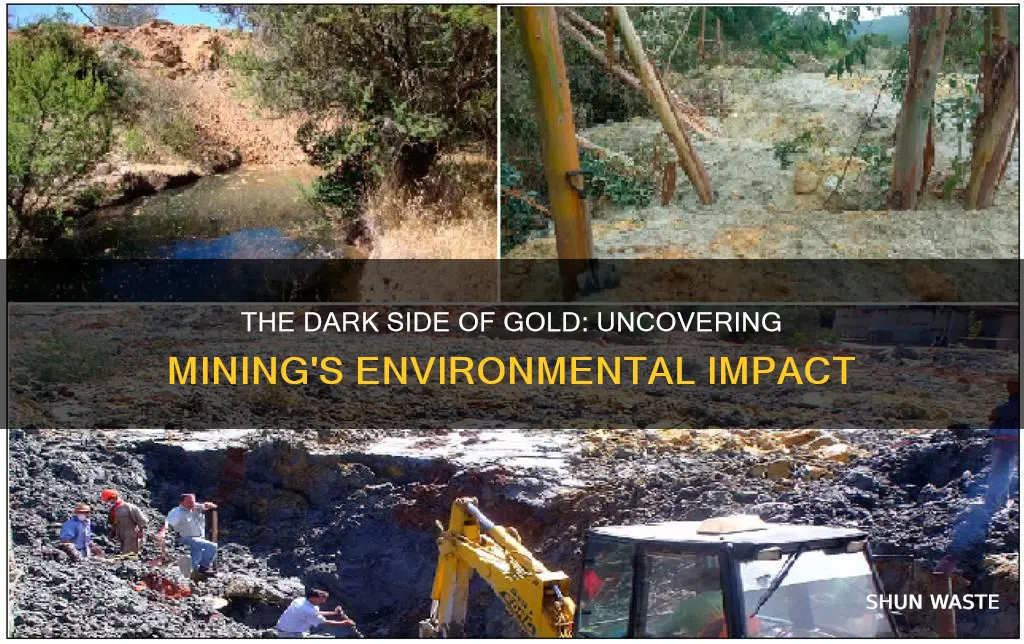 how does gold mining cause pollution