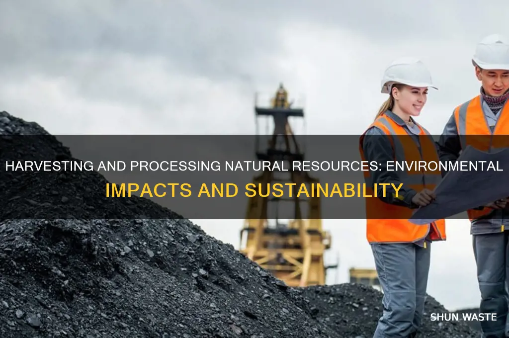 how does harvesting and processing natural resources impact the environment