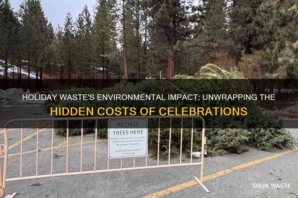 how does holiday waste affect the environment