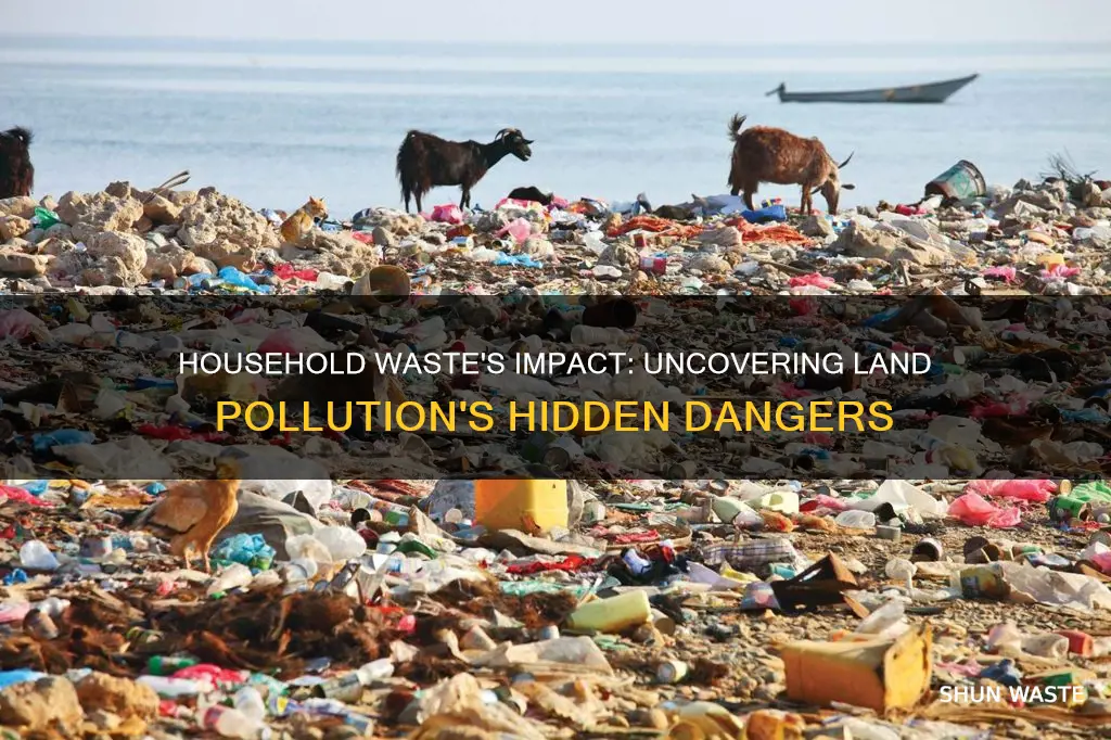 how does household waste cause land pollution