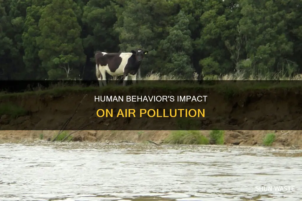 how does human behavior affect air pollution