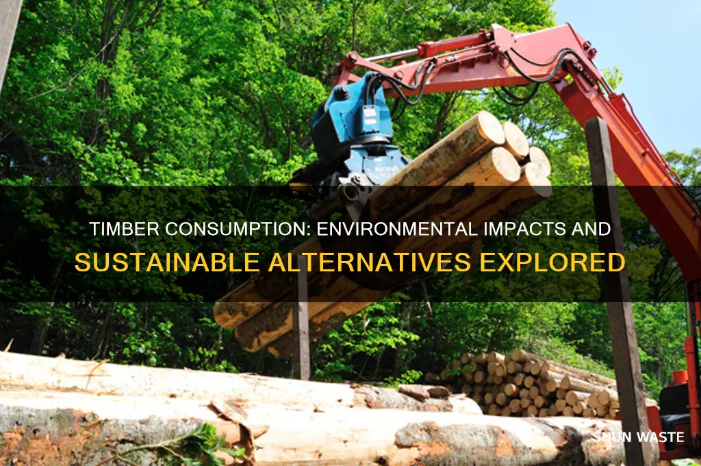 how does human consumption of timber impact the environment