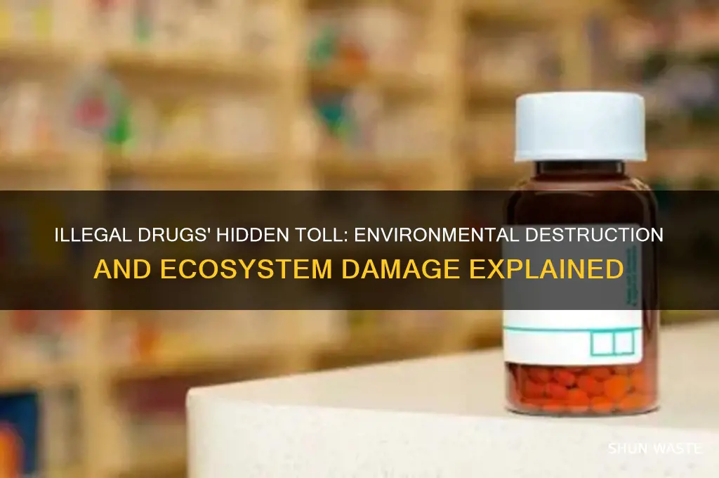 how does illegal drug affect the environment