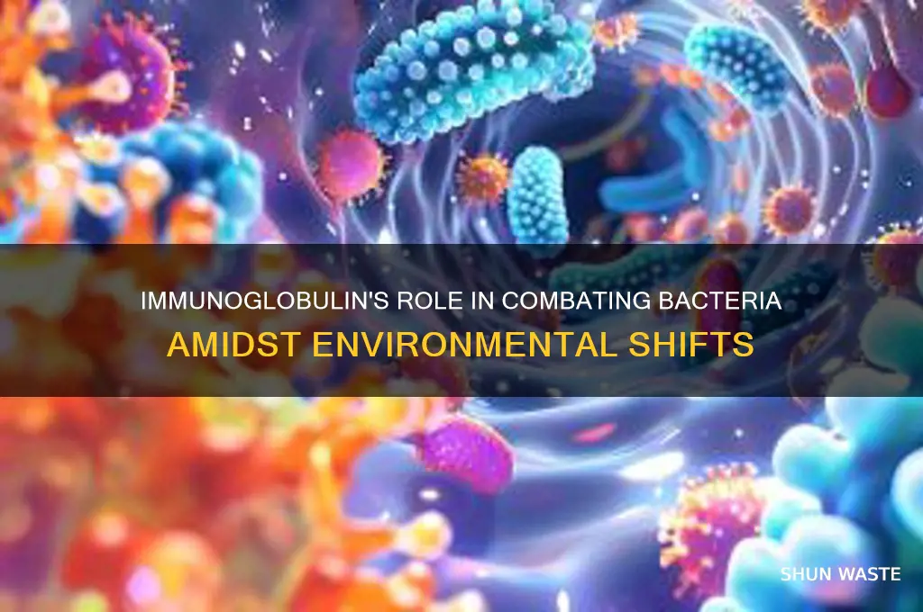 how does immunoglobulin affect bacteria in a changing environment